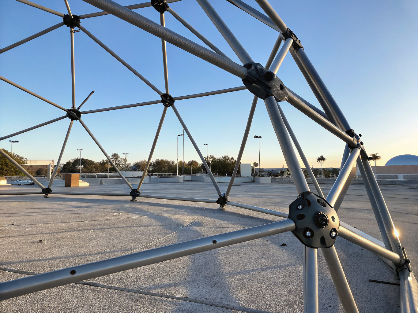 SENLIGHT structural framework test assembly in manufacturing yard