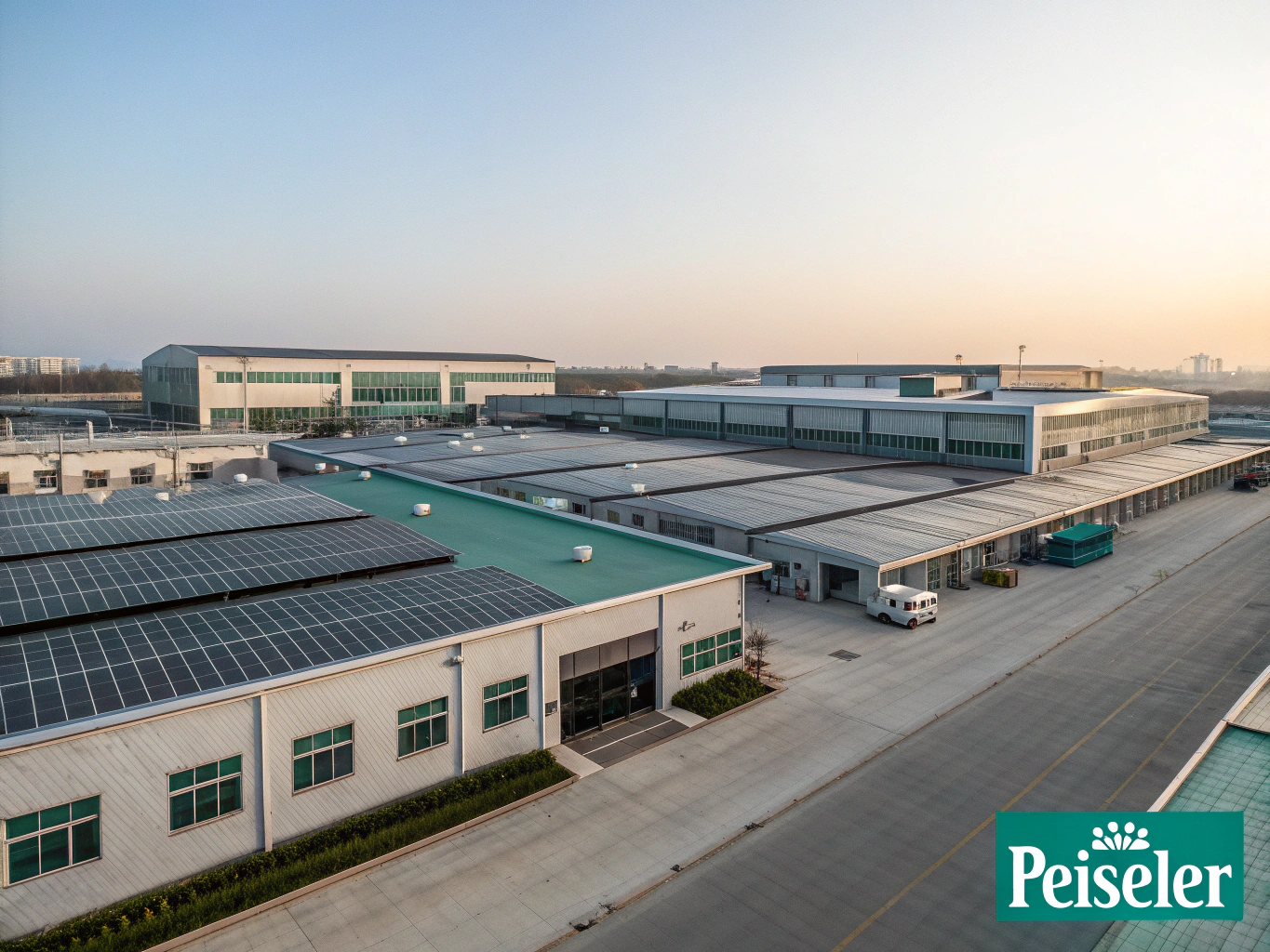 Aerial view of SENLIGHT manufacturing facility and outdoor test assembly grounds